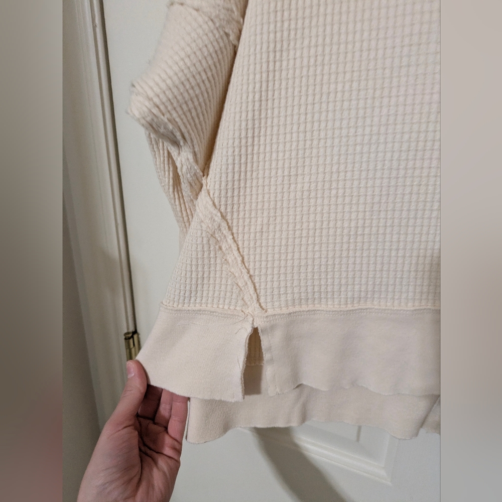 NWT Free People We The Free Buttercup Thermal In Ivory, Size XS 🌙 - Picture 8 of 10